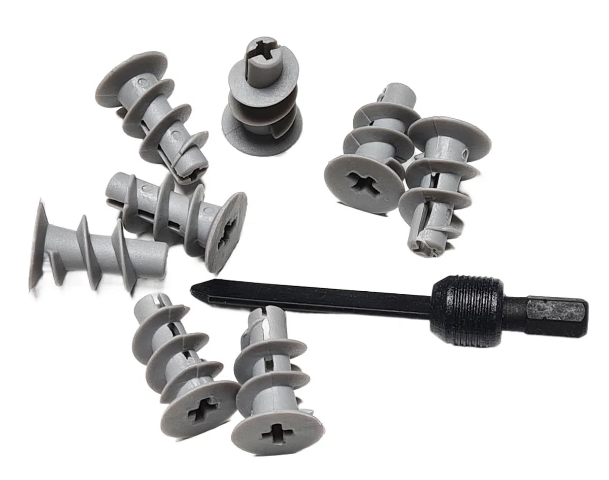 Set di 50 tasselli per cavità con strumento di fissaggio, tasselli per cartongesso