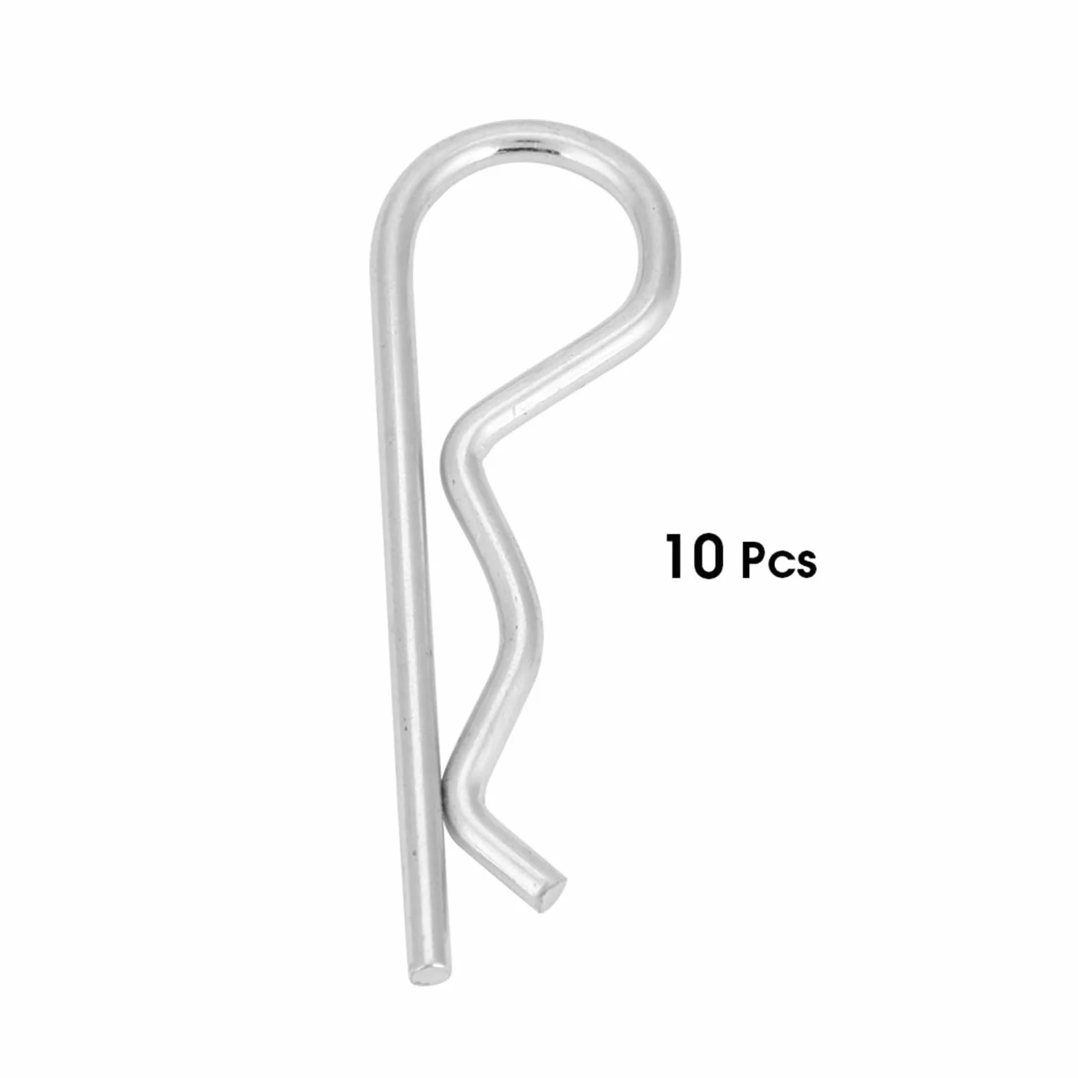 Generic Clamp/Holder per Coppiglia Tipo B Perni di Fissaggio a Molla Zincati da 10 Pezzi per Supporto Idraulico e Macchinari Ferro Zincato da 3 Mm-4 Mm per Uso Industriale (4 * 75mm (10 pezzi))