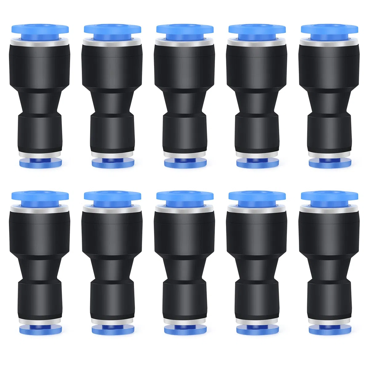 10 Stk 10 mm OD x 6 mm OD GerODe Reduzierstke zum Anschließen von Fittings, pneumatisches Verbindungsrohr Reduzierstk