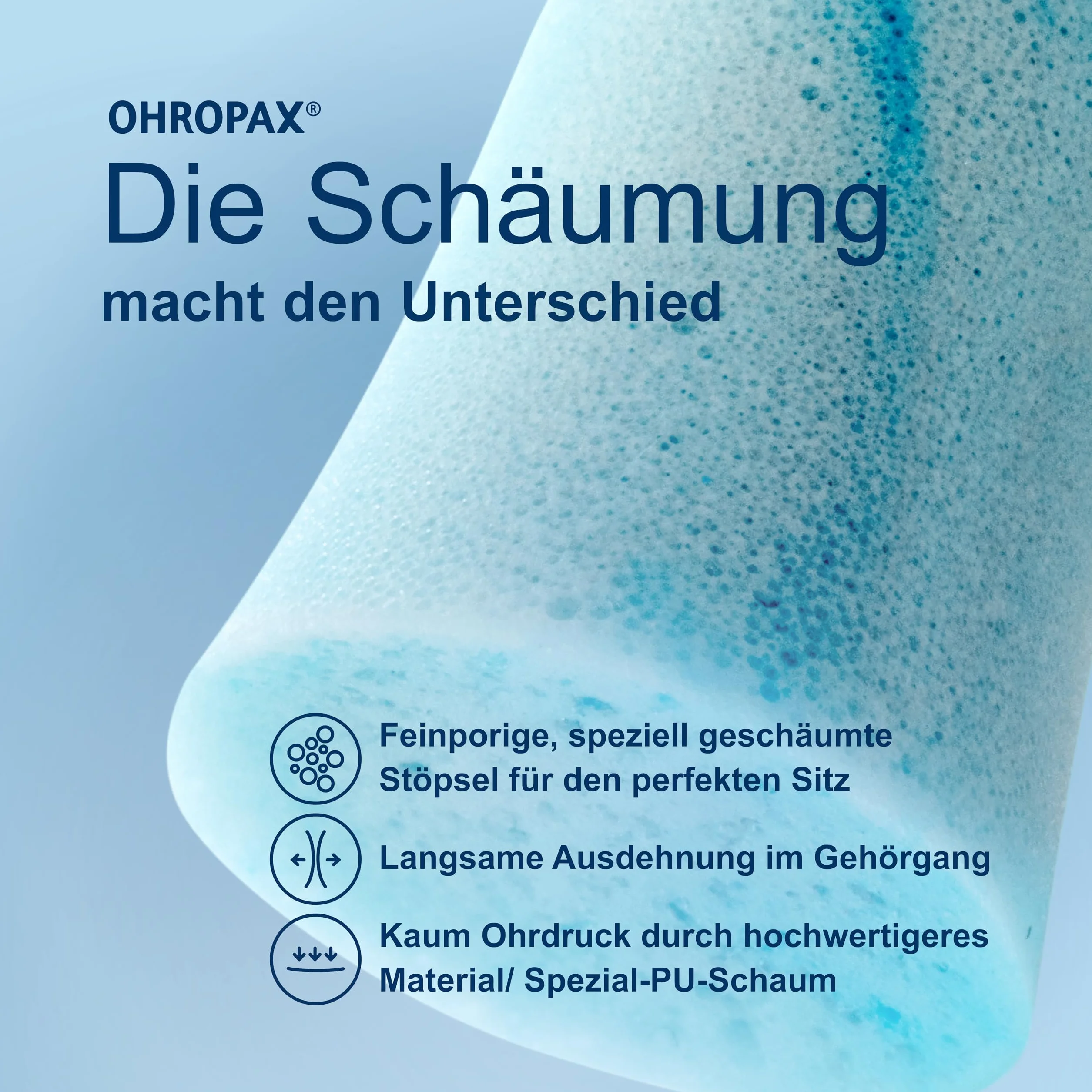 OHROPAX Tappi auricolari color – Tappi auricolari in morbida schiuma – particolarmente comodi anche a lungo – valore di isolamento acustico SNR 35 dB – ideali per feste, eventi e pausa – 8 pezzi