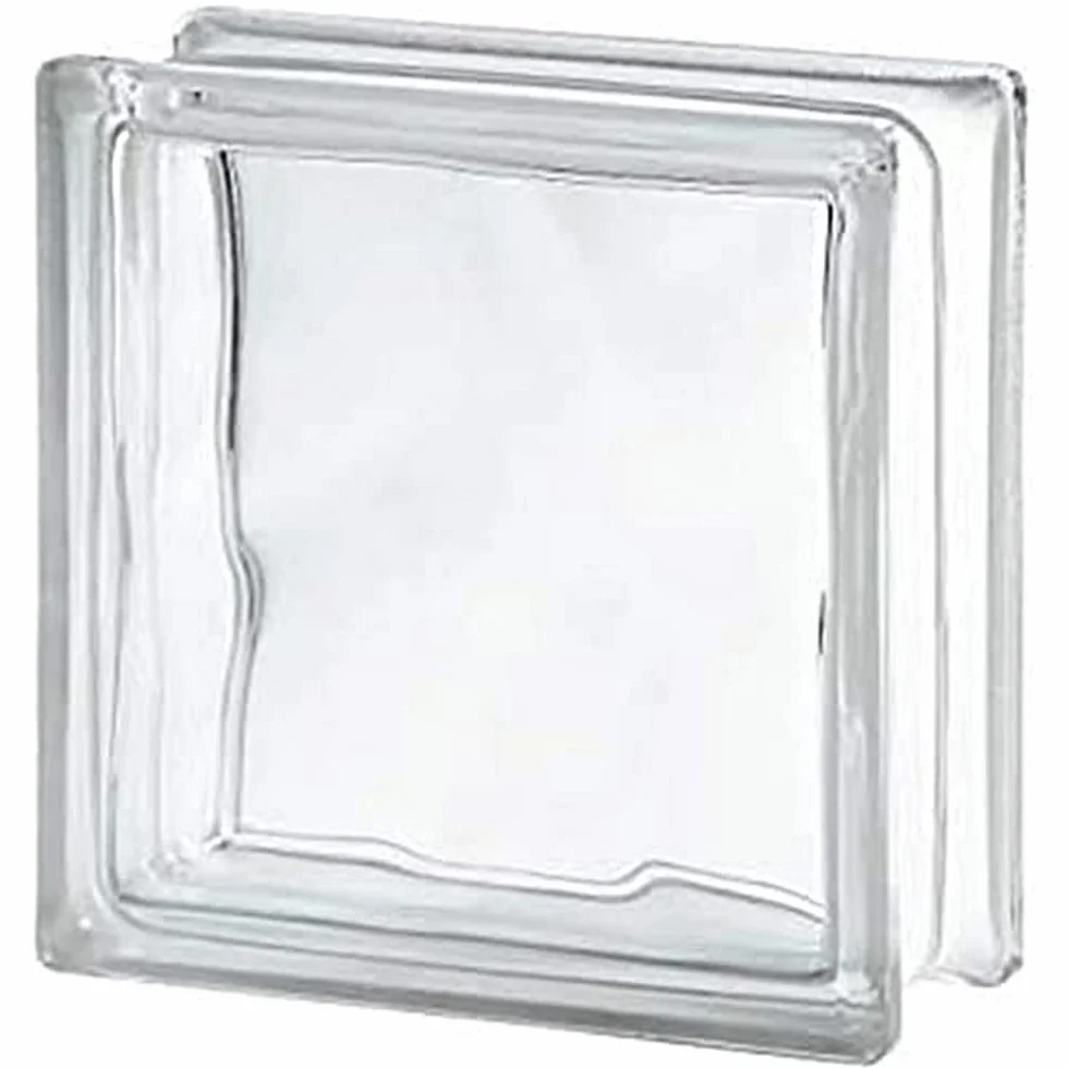 Penez Herman - Mattone Vetro Neutro Ondulato Trasparente 19X19X8