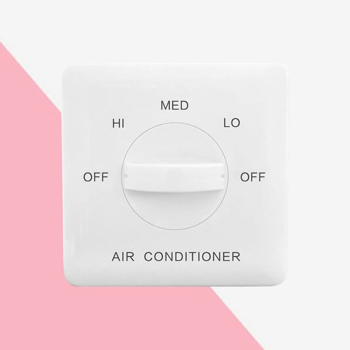 Interruttore Fan Coil Termostato Ventilconvettori e Comando Parete per Fancoil, Pannello di Controllo Temperatura per Ambienti Residenziali, Montaggio Semplice