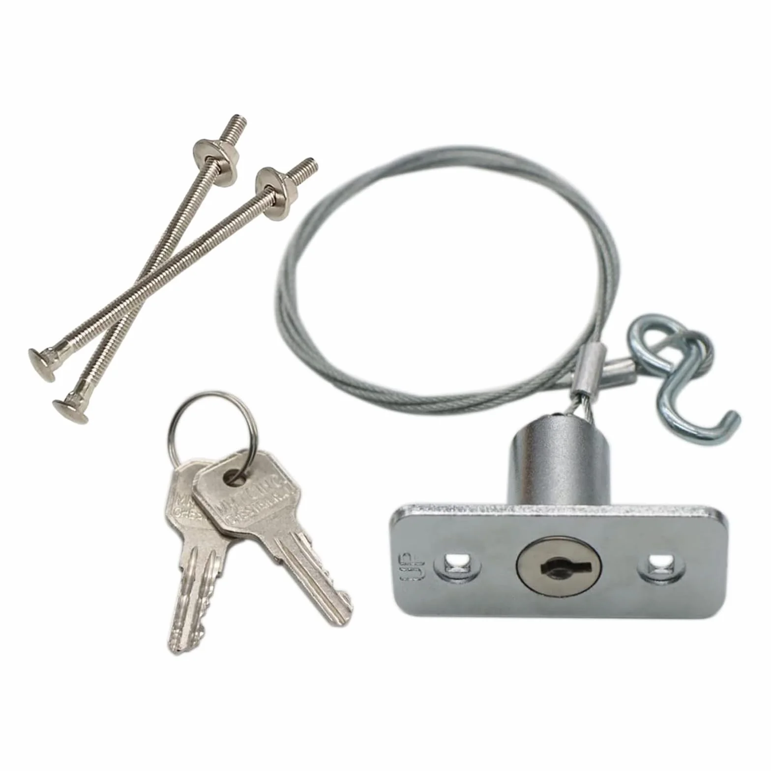 Apriporta universale per garage, chiave di emergenza antifurto, antiruggine e resistente alla corrosione, serrature a sgancio rapido con 2 chiavi per garage, tapparelle