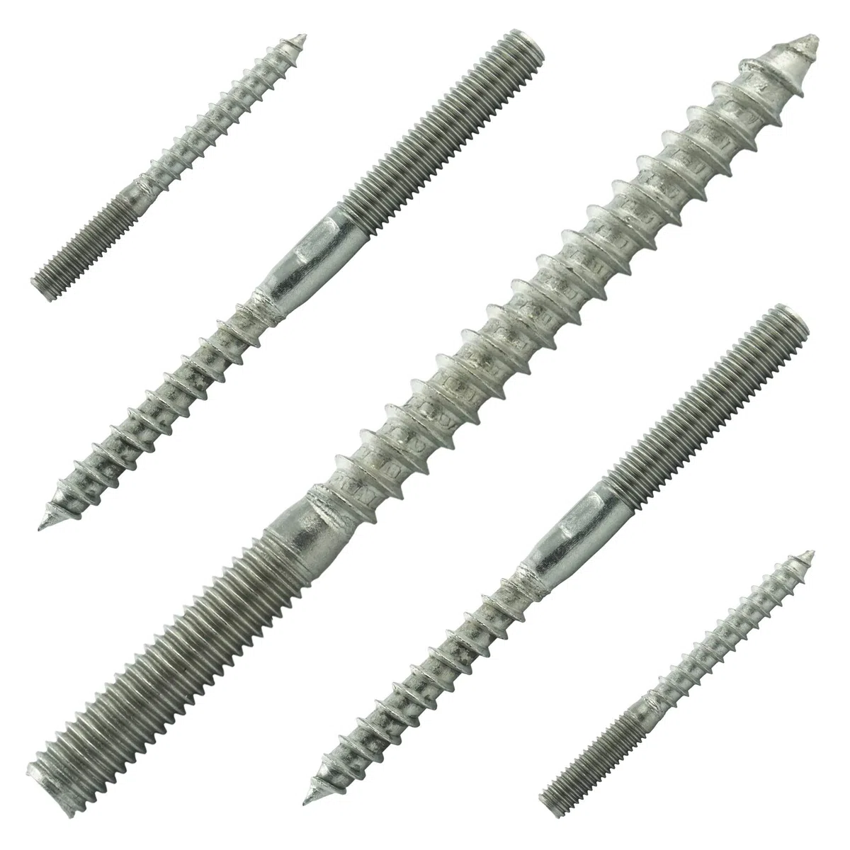 M6 x 100 mm (10 pezzi) Viti prigioniere con filettatura doppia - Viti prigioniere - Acciaio inox A2 V2A - inossidabile | AGBERG