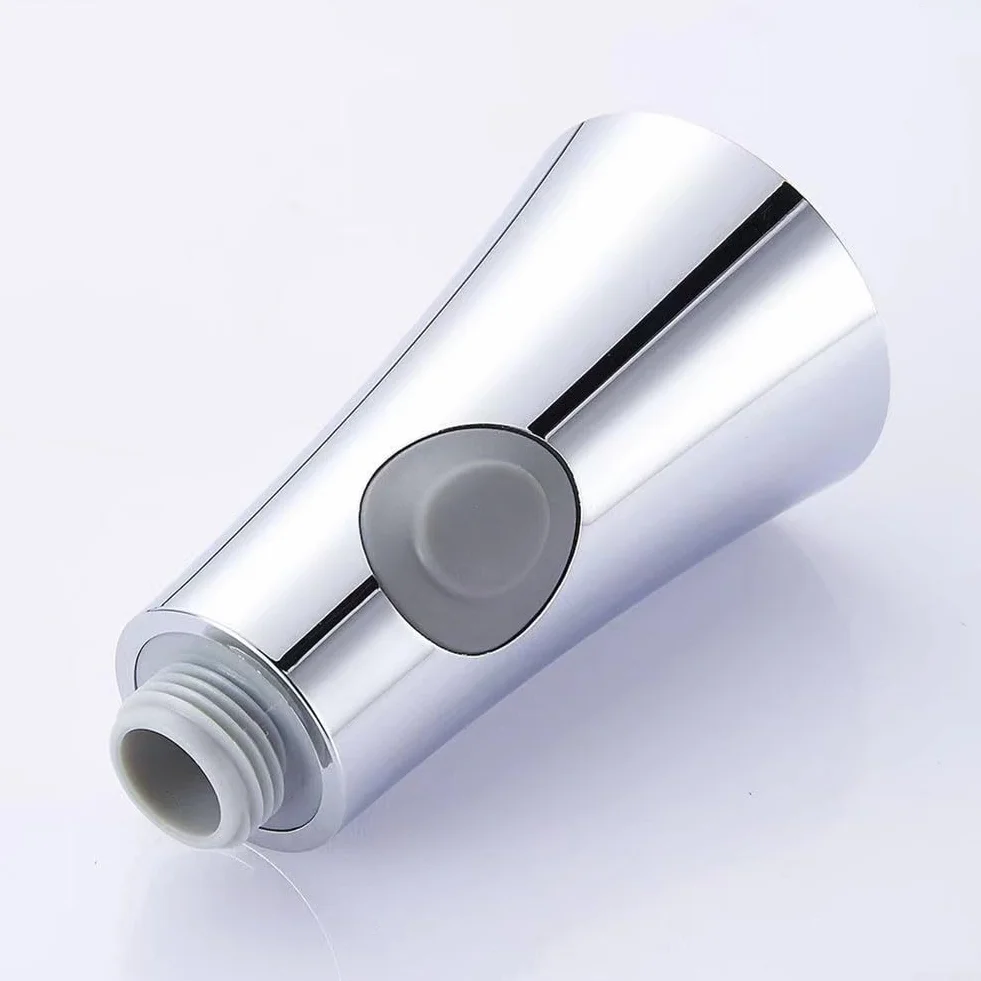 Soffione doccia di ricambio per rubinetto estraibile G12, in plastica di lunga durata, flusso d'acqua regolabile (galvanizzazione)