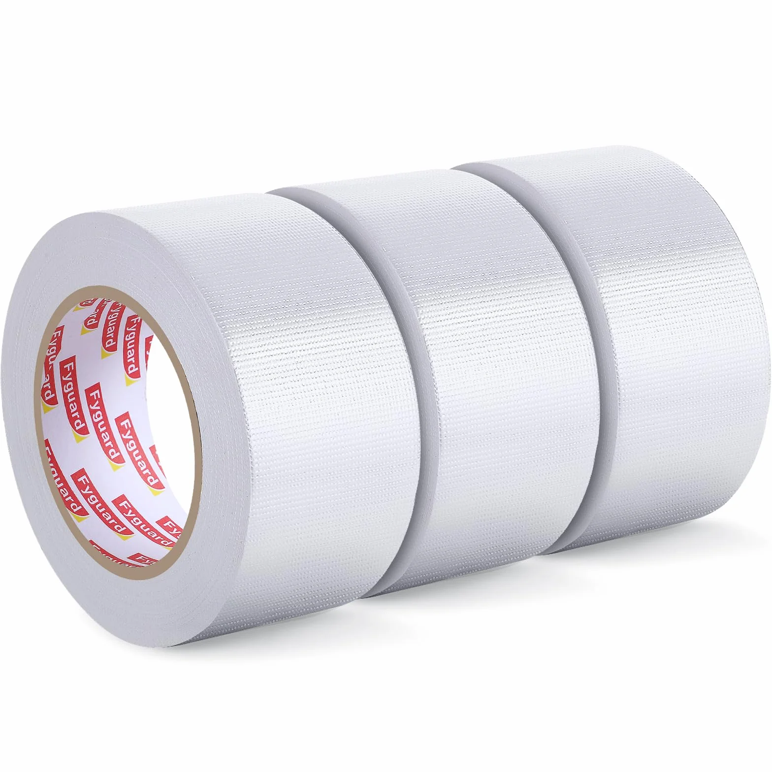 3 rotoli di nastro adesivo bianco, 48 mm x 54 m, 210 μ, impermeabile, nastro di riparazione, universale, per riparazioni interne ed esterne (18 m/rotolo)