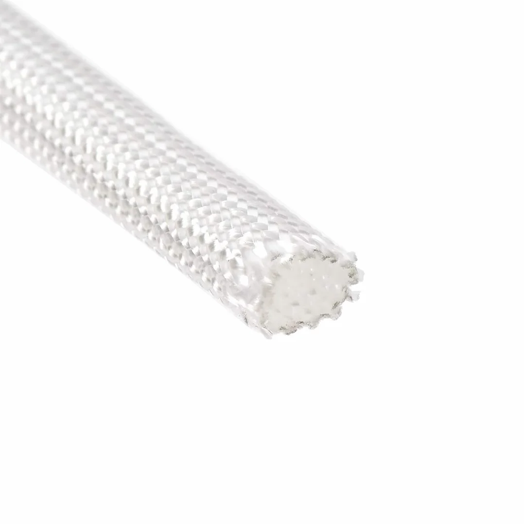 PATIKIL 9.8Ft-5mm Isolamento Treccia Manica, Alta TEMP Fibra Vetro Manica per Filo Protezione Bianco