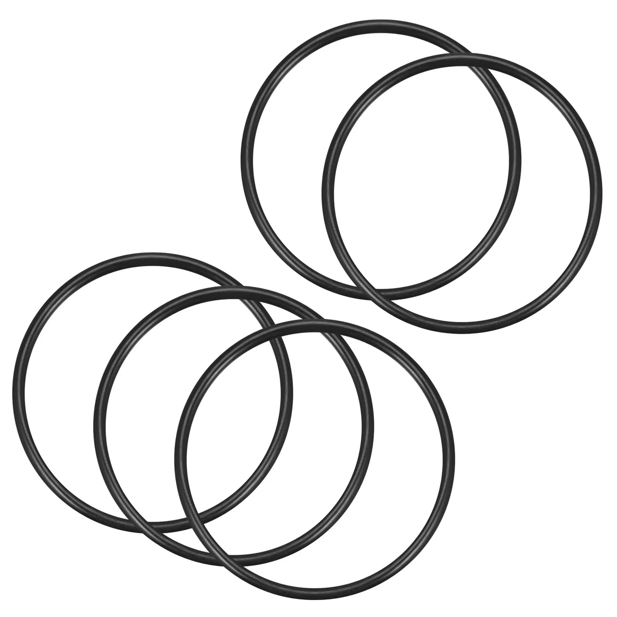 QUARKZMAN Nitrile Gomma O-Ring 70mm x 63mm x 3,5mm Guarnizioni di Tenuta Anelli Rubinetti Rotondo Guarnizione Rondella per Rubinetto Idraulica Riparazione Sigillatura Connessione, 5 Pezzi