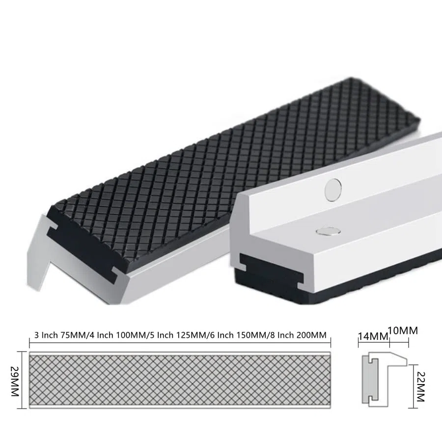 2 pezzi di protezione magnetica da banco con ganasce morbide universali per morsa in metallo (2 pezzi 75 mm)