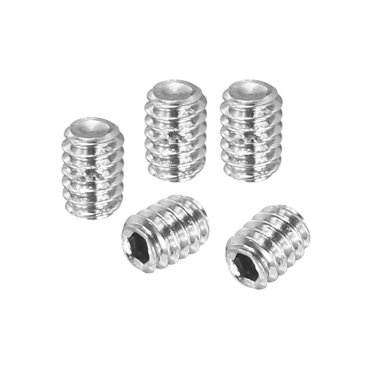 PATIKIL 50 Pezzi Viti Senza Testa Esagonale, M2x2mm Bullone Viti di Arresto Acciaio Inossidabile 304 Viti Esagono Incassato per Riparazione di Maniglie Porte Apparecchi di Illuminazione