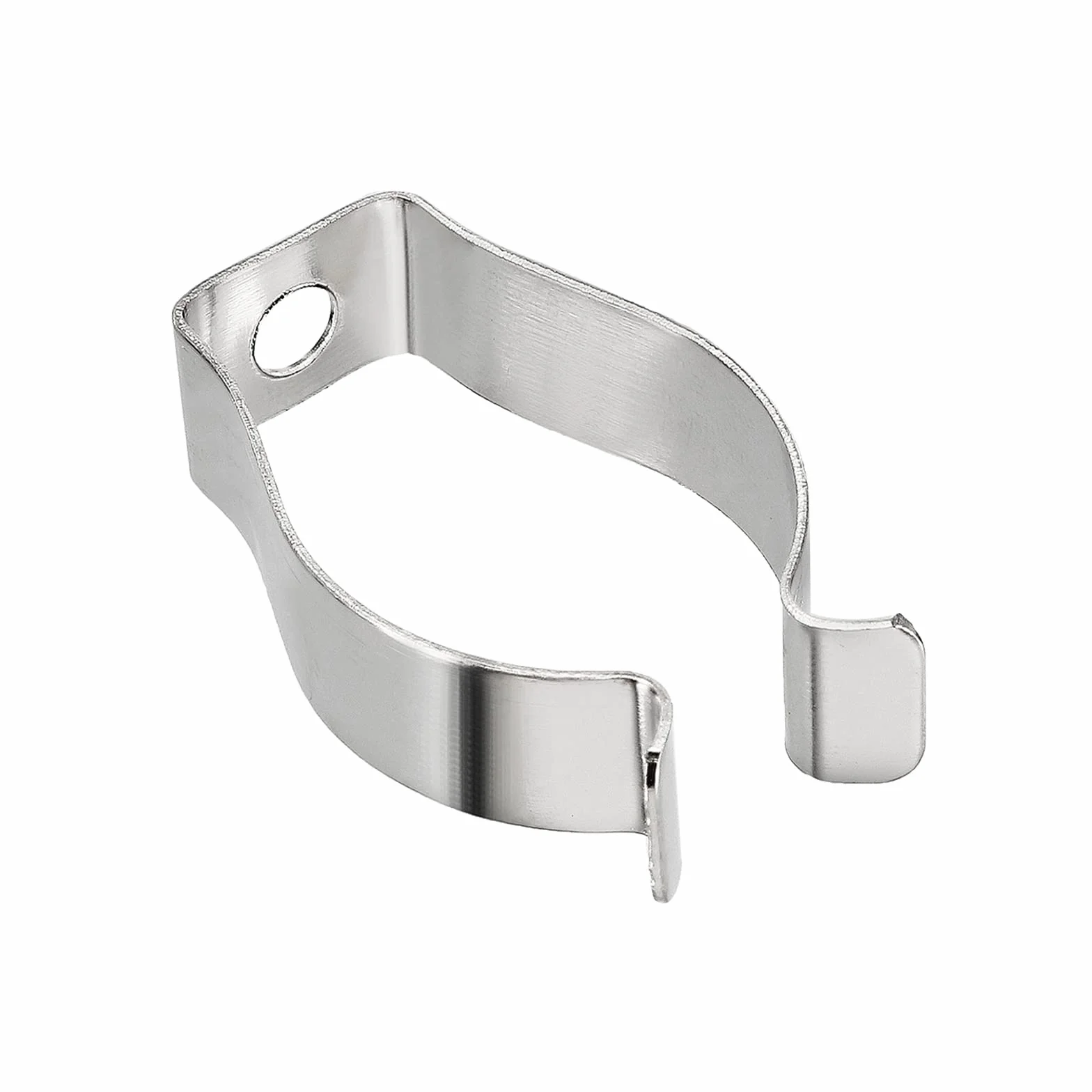 QUARKZMAN T8 LED Tubo Clip x 10pz U Clip Supporto Staffa Montaggio Accessori per Fissaggio Leggero Tubi, [Argento, Nichelato]