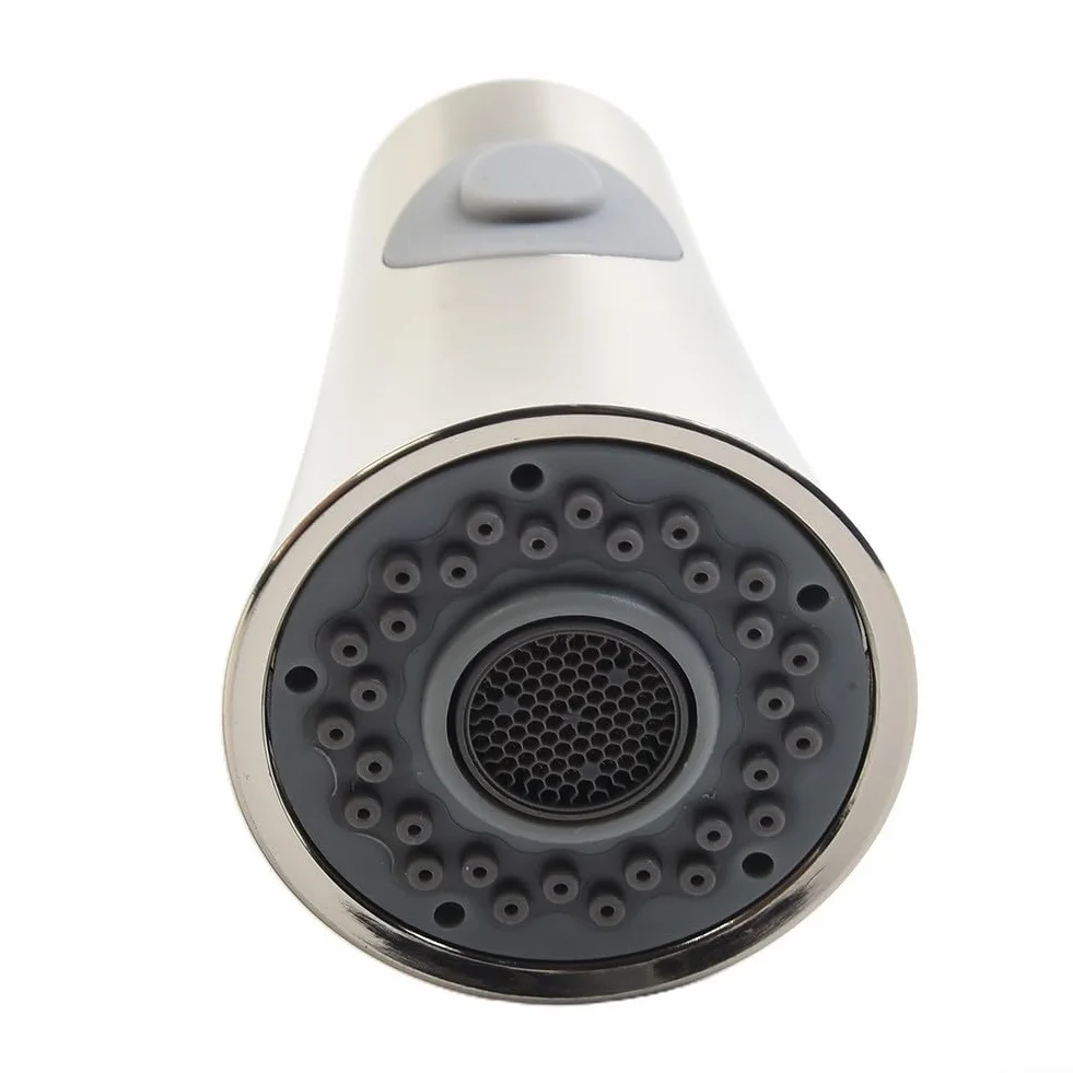 Soffione doccia di ricambio per rubinetto estraibile G12, in plastica di lunga durata, flusso d'acqua regolabile (galvanizzazione)