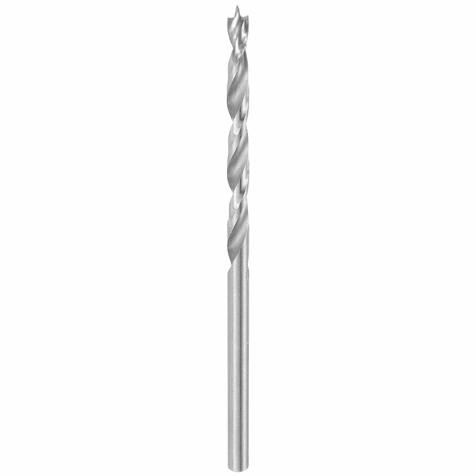 QUARKZMAN Punte da Trapano Brad Point 2,5mm(3/32") Dia Asta Rettangolare Punte da Trapano Metriche a Spirale Brad Point per Falegnameria Legno Plastica Gomma