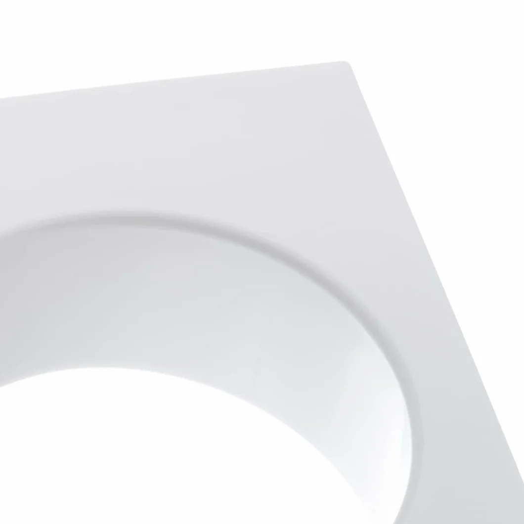 EUROPLAST 150mm Connettore dritto per condotto da 150 mm con flangia, condotto rotondo in PVC, tubo di ventilazione, piastra a parete