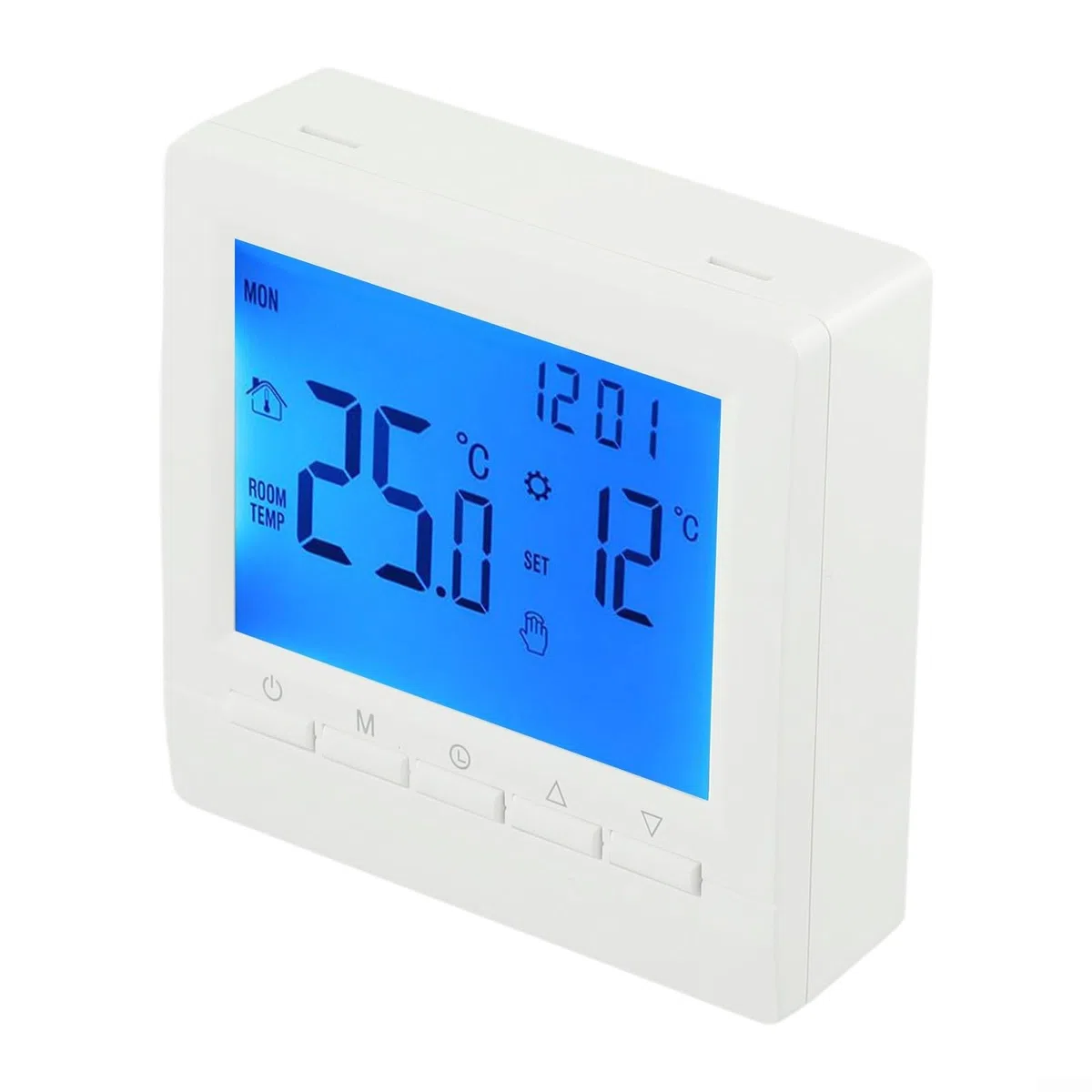 Termostato per Caldaia a Gas Programmabile Termostato Digitale per Casa Display Termostato Digitale per Riscaldamento Domestico con Sicurezza Blocco e Funzione Antigelo