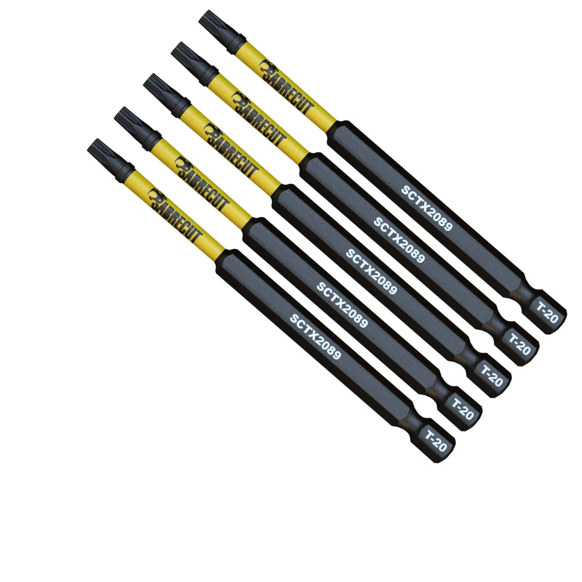 5 x SabreCut SCTX2089_5 89 mm T20 TX20 Set di punte per cacciavite a impatto magnetico Torx Heavy Duty compatibile con Dewalt Milwaukee Bosch Makita e altro