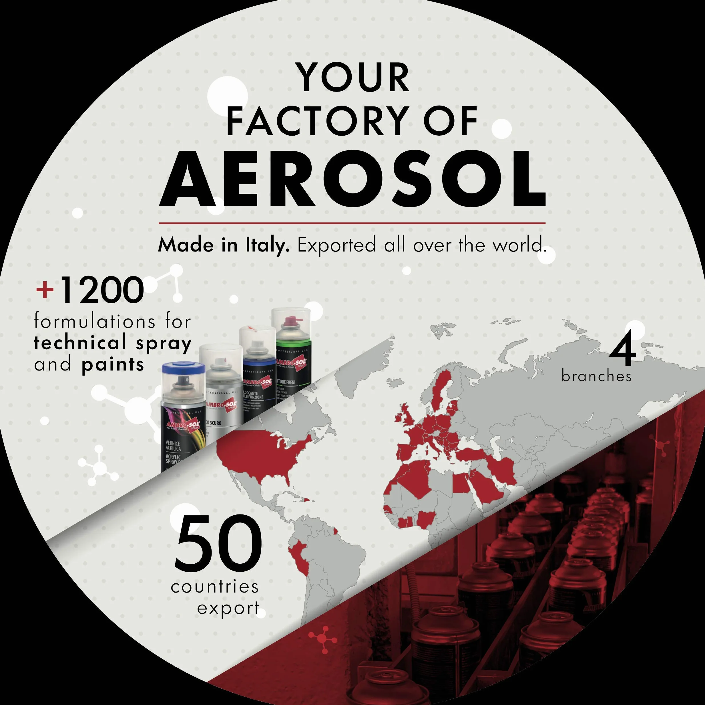 Ambro-Sol V500COPRI Spray Coprimacchia, Copre e Difende le Pareti dalle Macchie più Ostili, Asciugatura Super Rapida, Bomboletta Spray in Banda Stagnata Riciclabile 500 ml
